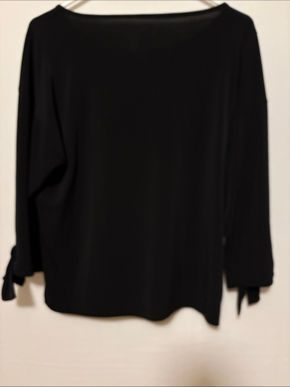 Chico's Black Long-Sleeve Scoop Neck Top - Picture 7 of 8